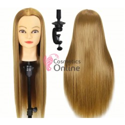Cap de practica din par sintetic Blond Gold + Suport, lungime par 70 cm - 2927